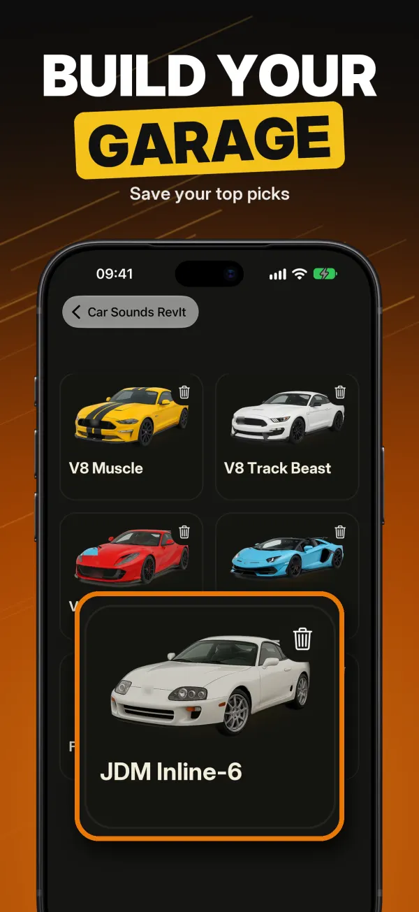 Build your garage of favorite sounds